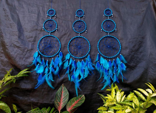 Dreamcatcher Blue Dream Catcher NEW Hand Crafted Gift Bedroom Decoration