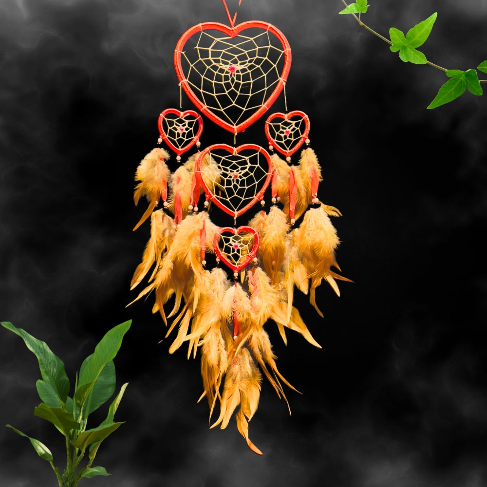 Dreamcatcher red heart dream catcher Girls Handmade Dreamcatchers