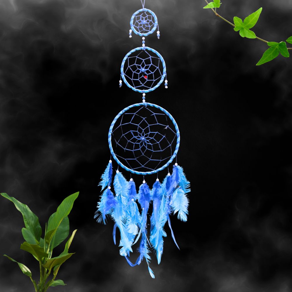 Dreamcatcher Blue Dream Catcher NEW Hand Crafted Gift Bedroom Decoration