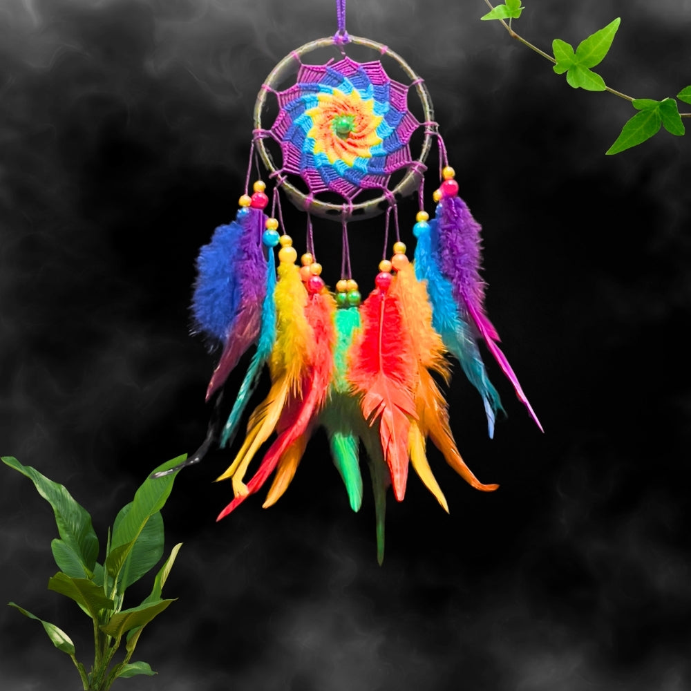 Dreamcatcher Purple Multi Dream Catcher NEW Hand Crafted Gift Bedroom Decoration