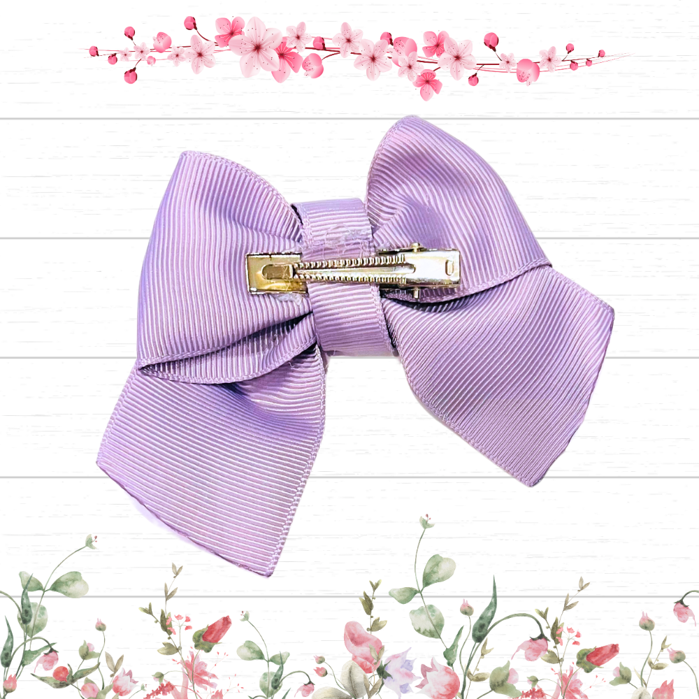 BOWS BOUTIQUE BIG HAIR CLIP PIN ALLIGATOR CLIPS RIBBON BOW GIRL 3.5 INCH