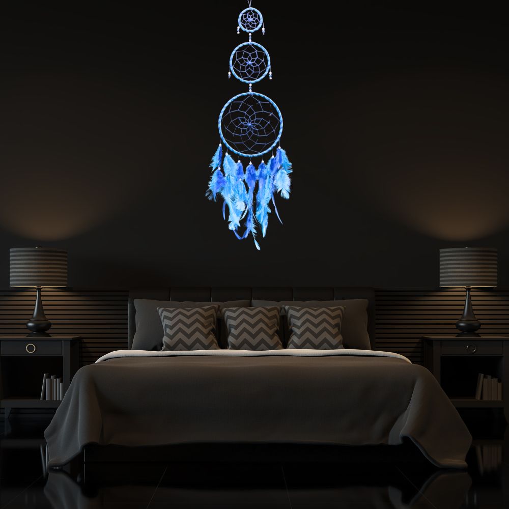 Dreamcatcher Blue Dream Catcher NEW Hand Crafted Gift Bedroom Decoration