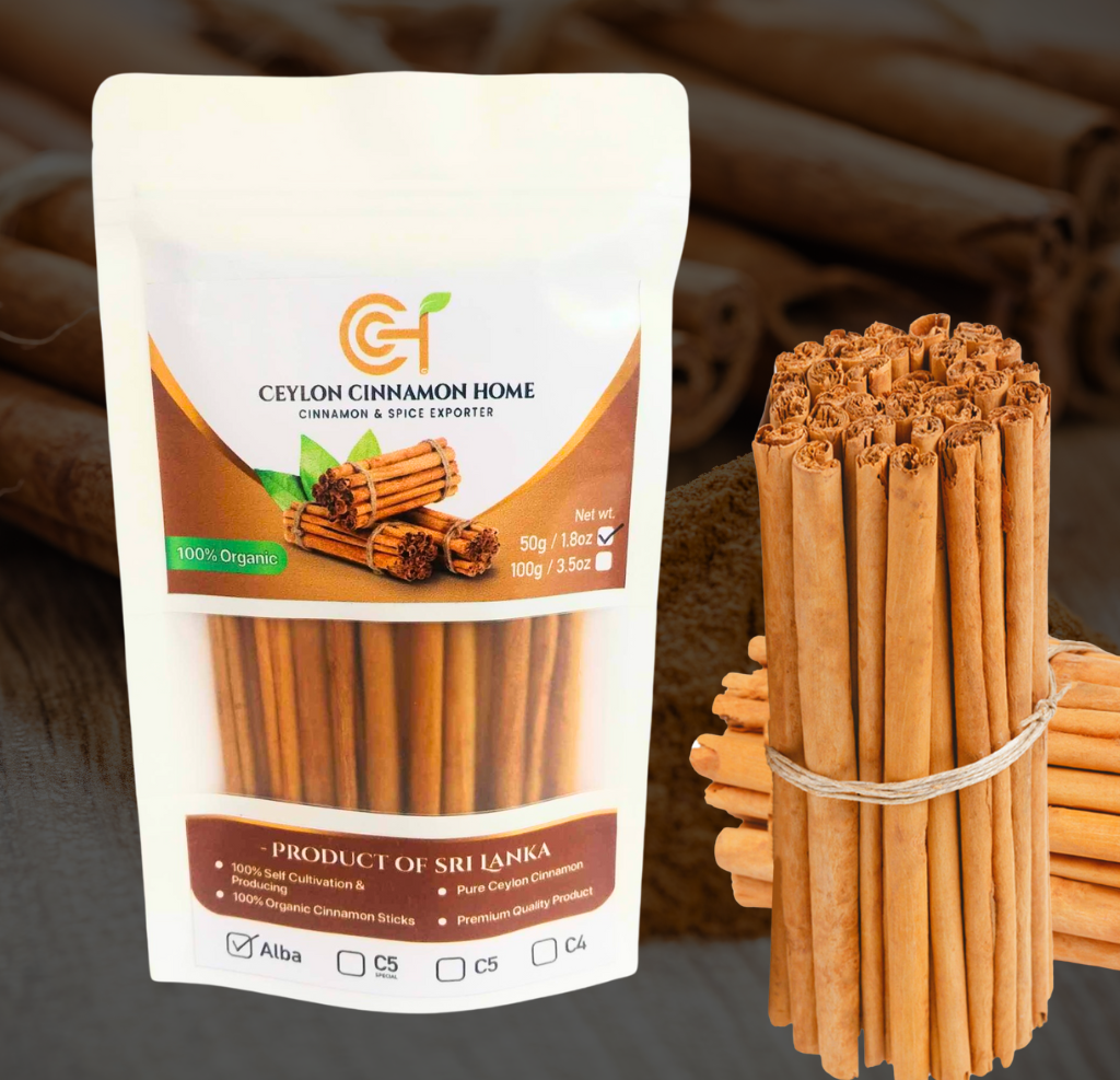 Ceylon Cinnamon Sticks Finest Quality Sri Lankan Alba and C5 Grade Natural 100g