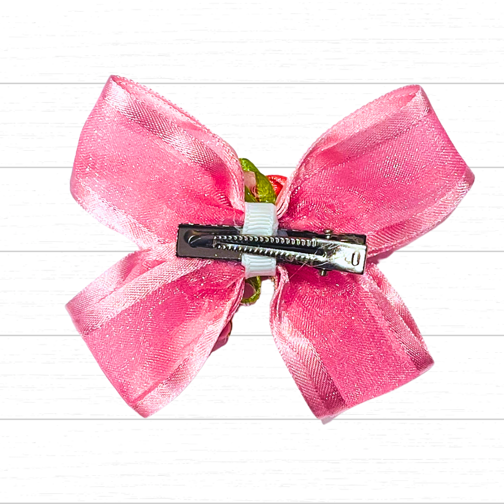 BABY BOWS BOUTIQUE HAIR CLIP ALLIGATOR CLIPS GIRL PARTY BOW UK 3.5 INCH