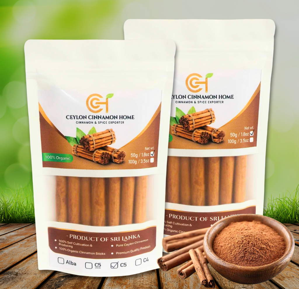 Ceylon Cinnamon Sticks Finest Quality Sri Lankan Alba and C5 Grade Natural 100g